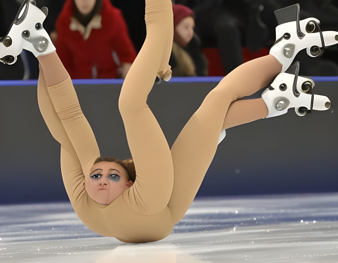 Clumsy Ice Skating Dance at the Winter Olympics