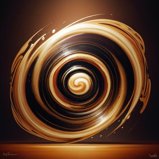 Barista's Hands Crafting Latte Art in Coffee Shop