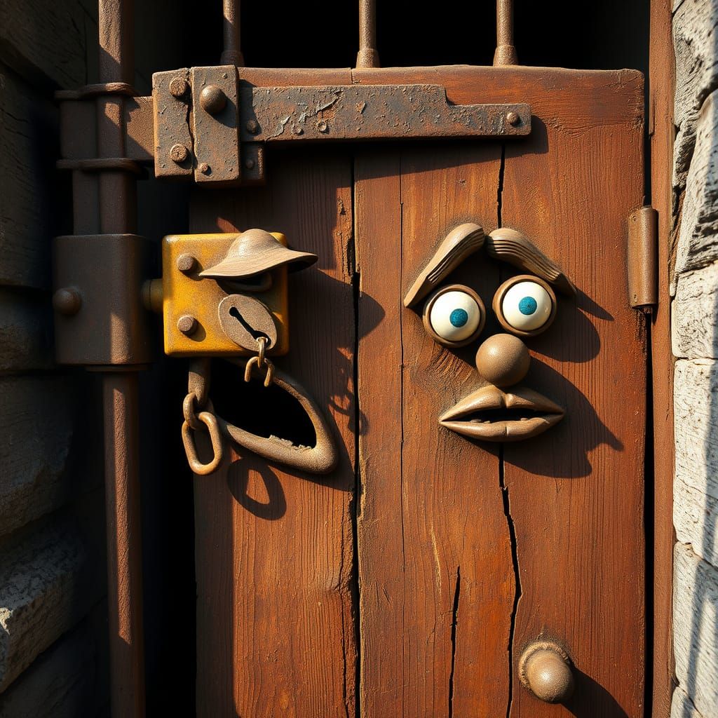 Whimsical Faces Hiding in Plain Sight, in Old-Master Style