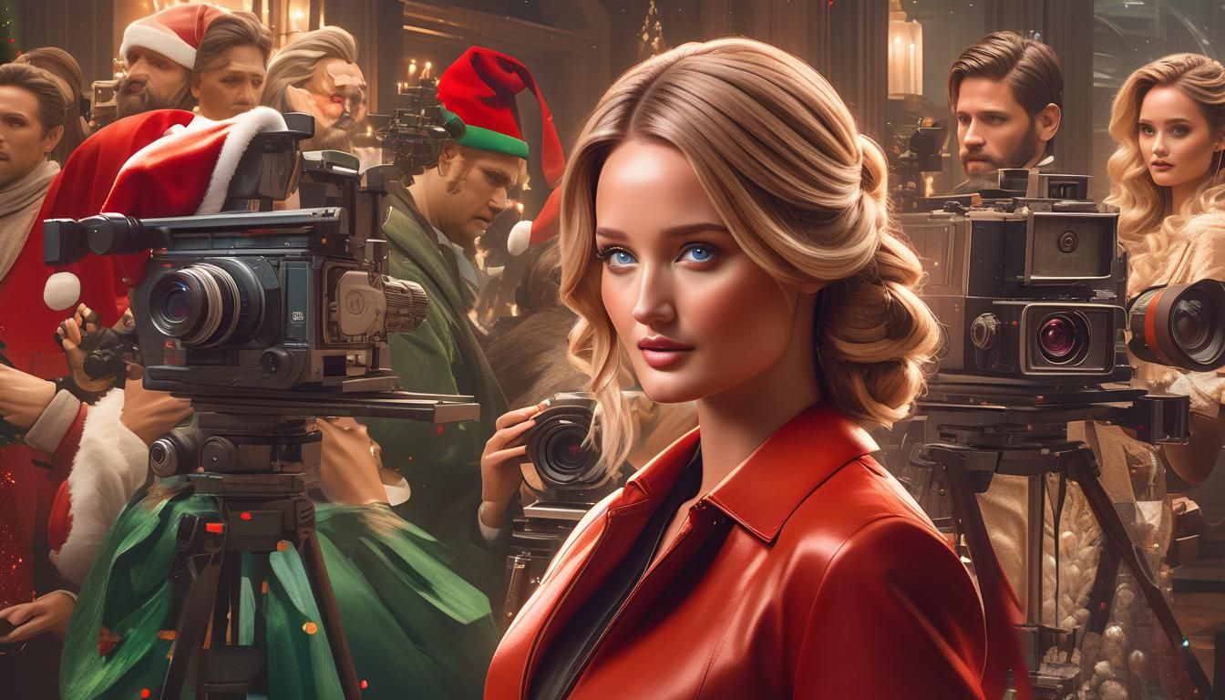 A beautiful blonde bombshell movie star, Merritt Patterson, ...