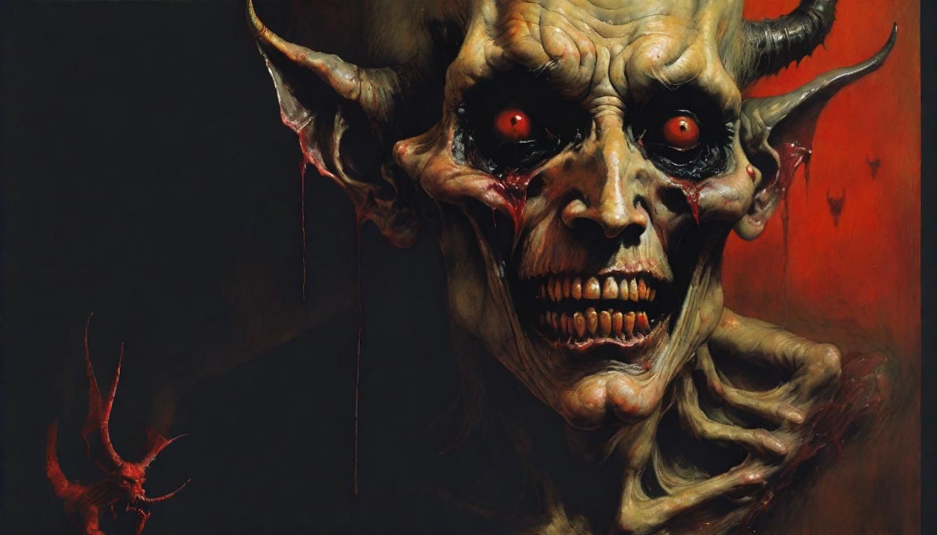 Demonic Possession in Gothic Horror Style