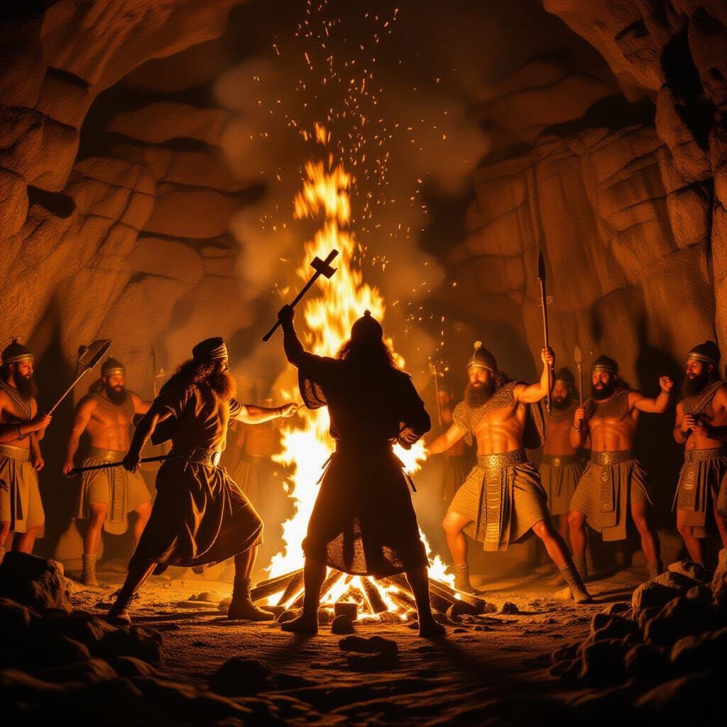 Shadrach, Meshach, and Abednego in Fire