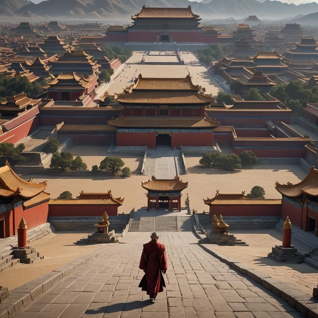 Buddhist Temple in the Forbidden City of Tibet