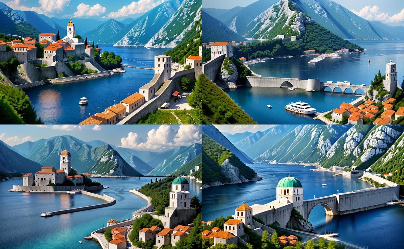 Beautiful Montenegro: A Scenic AI-Generated View