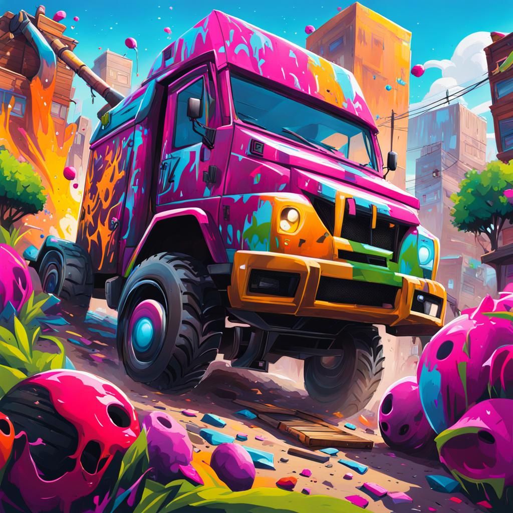 Colorful Graffiti Art in Street Style