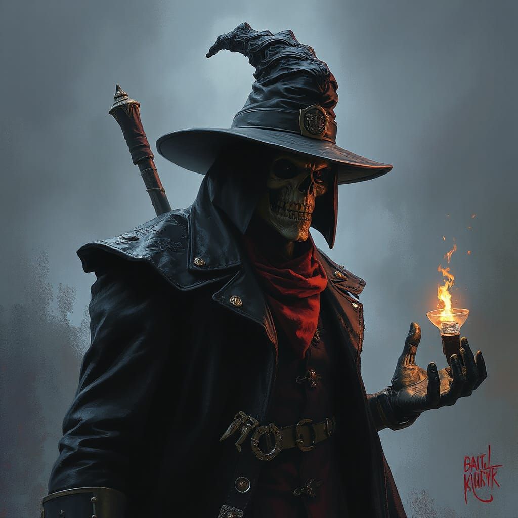 Sinister Portrait of a Mysterious Woman