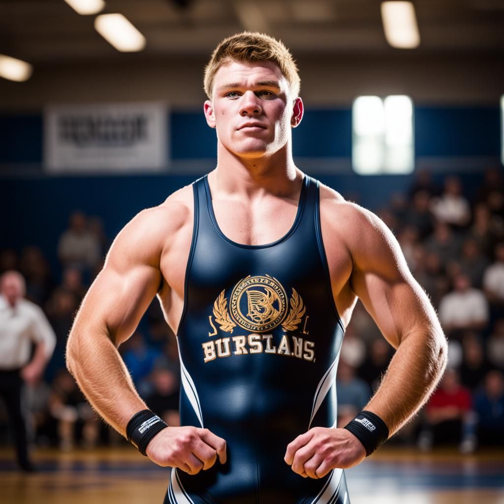High School Wrestler Senior Portrait