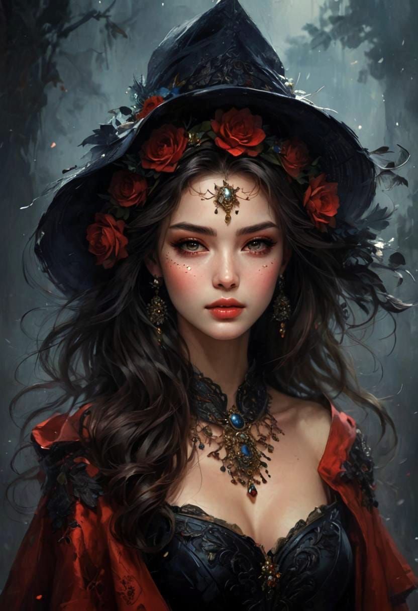 Beautiful Woman's Face: AI-Generated Portrait