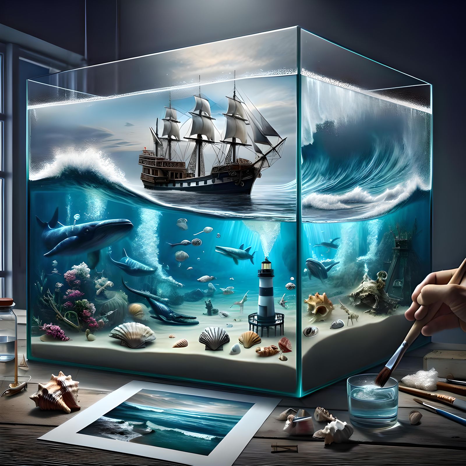 A  gigantic,  extremely photogenic, 
vivid color, breathtaking,  beautiful,  stunning, attractive  glass rectangular see...