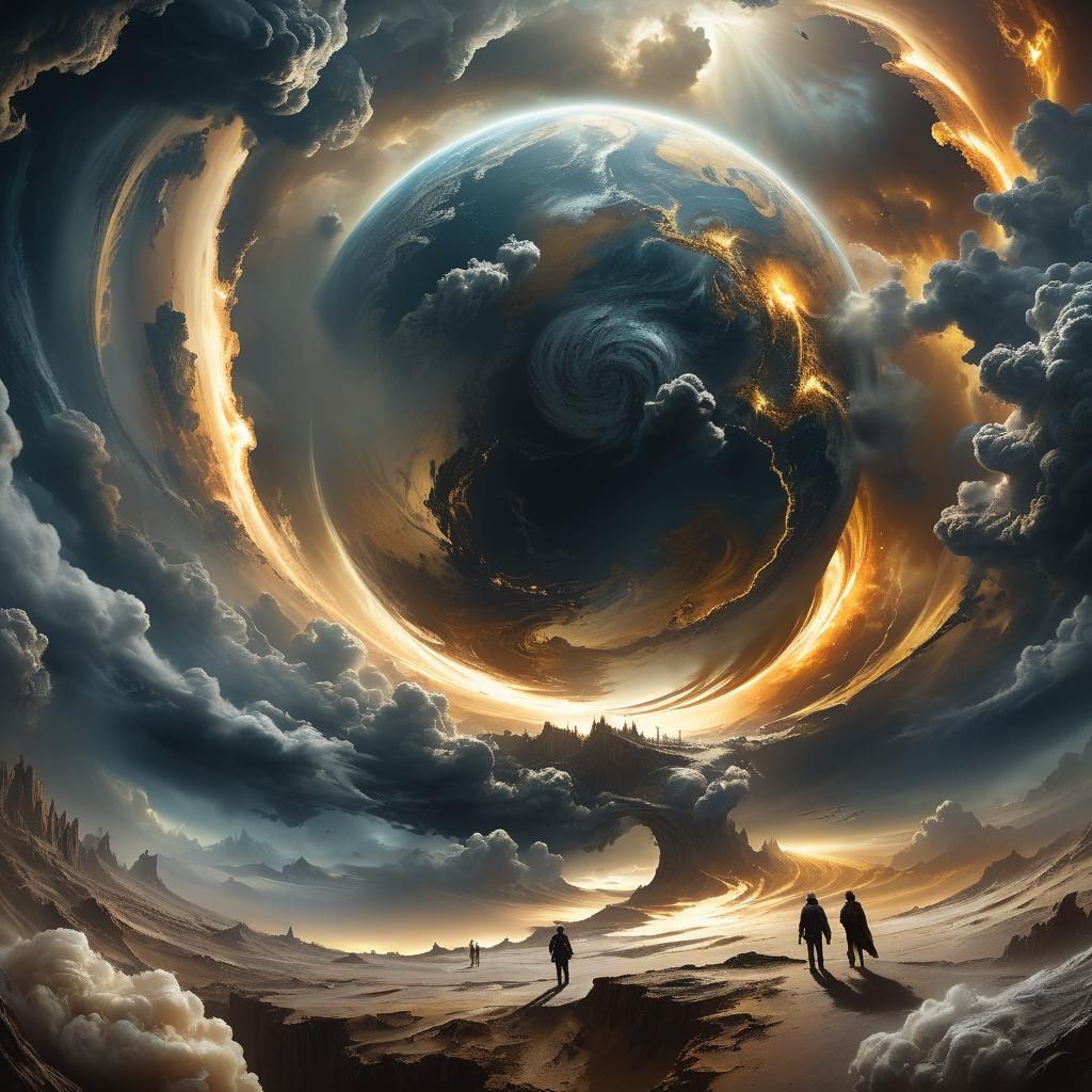 Earth Sheltered by Storm in Gothic Romanticism