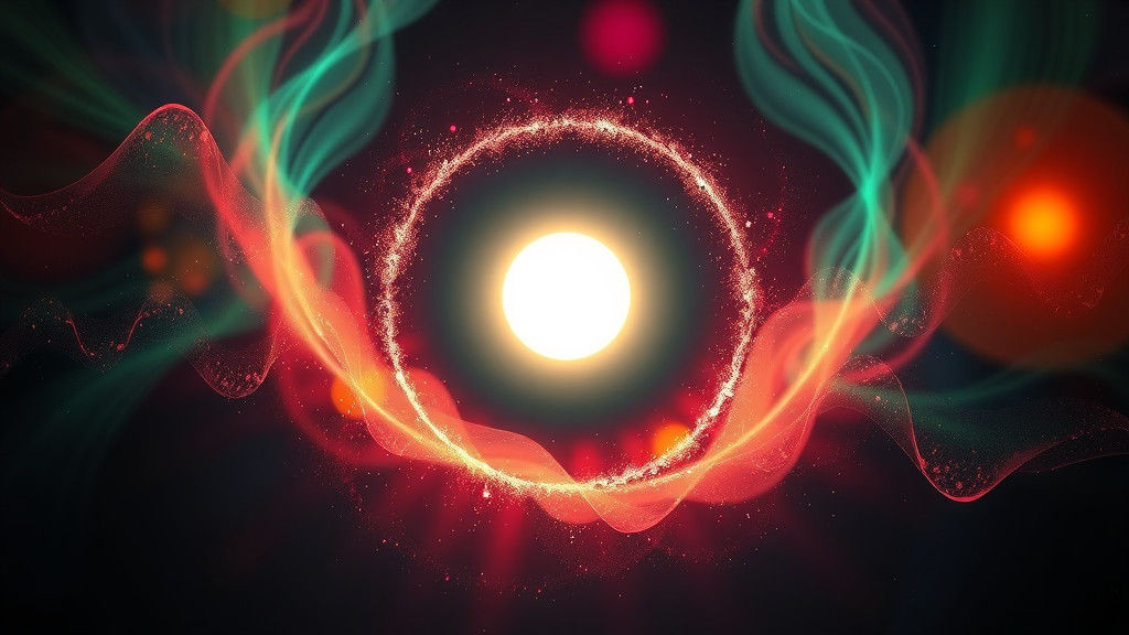 Radiant Orb of Light in Dark Sci-Fi Style