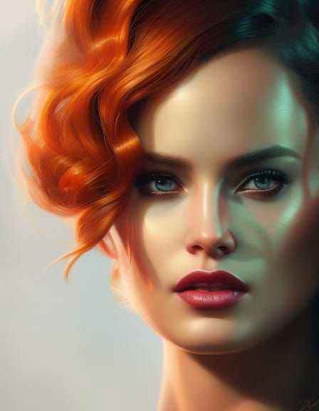 Beautiful Madelaine Petsch Portrait in Artgerm Style