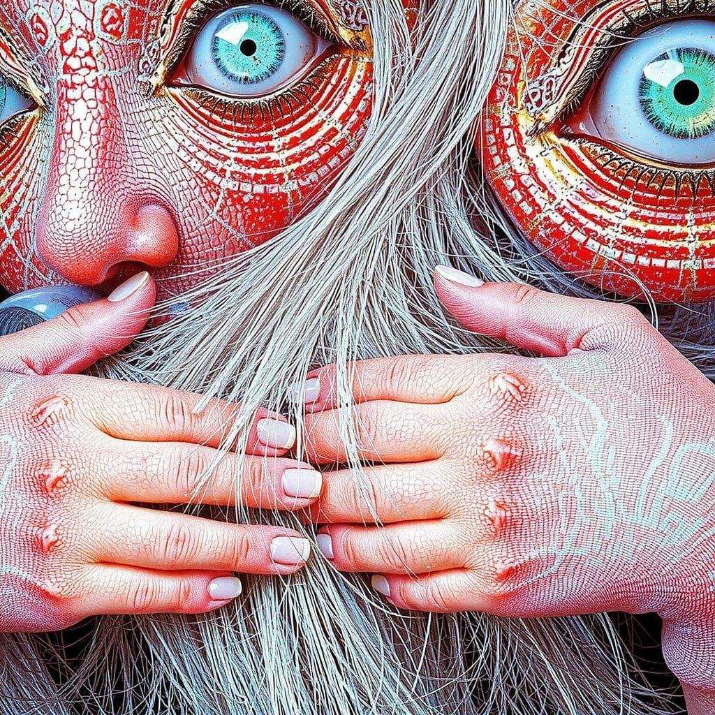 Celestial Beauty Radiates with Vibrant Auras and Rays