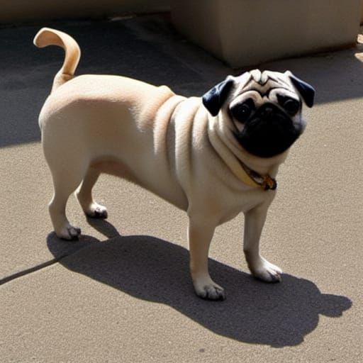 Close-Up of a Pug's Face