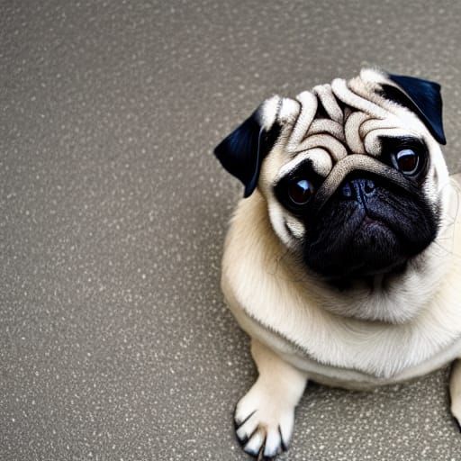 AI Image of a Pug