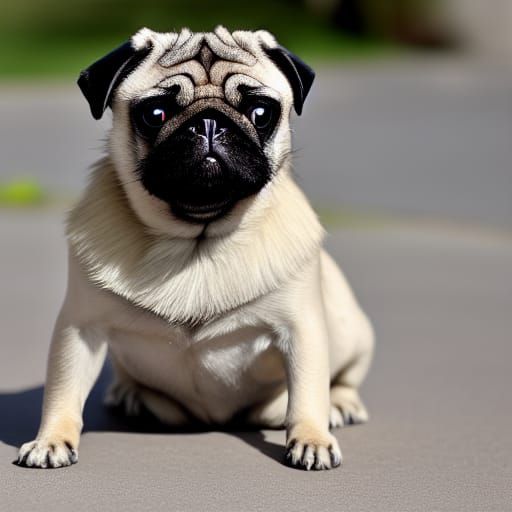AI Image of a Pug