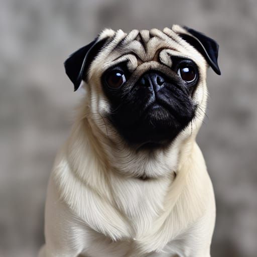 AI Generated Image of a Pug