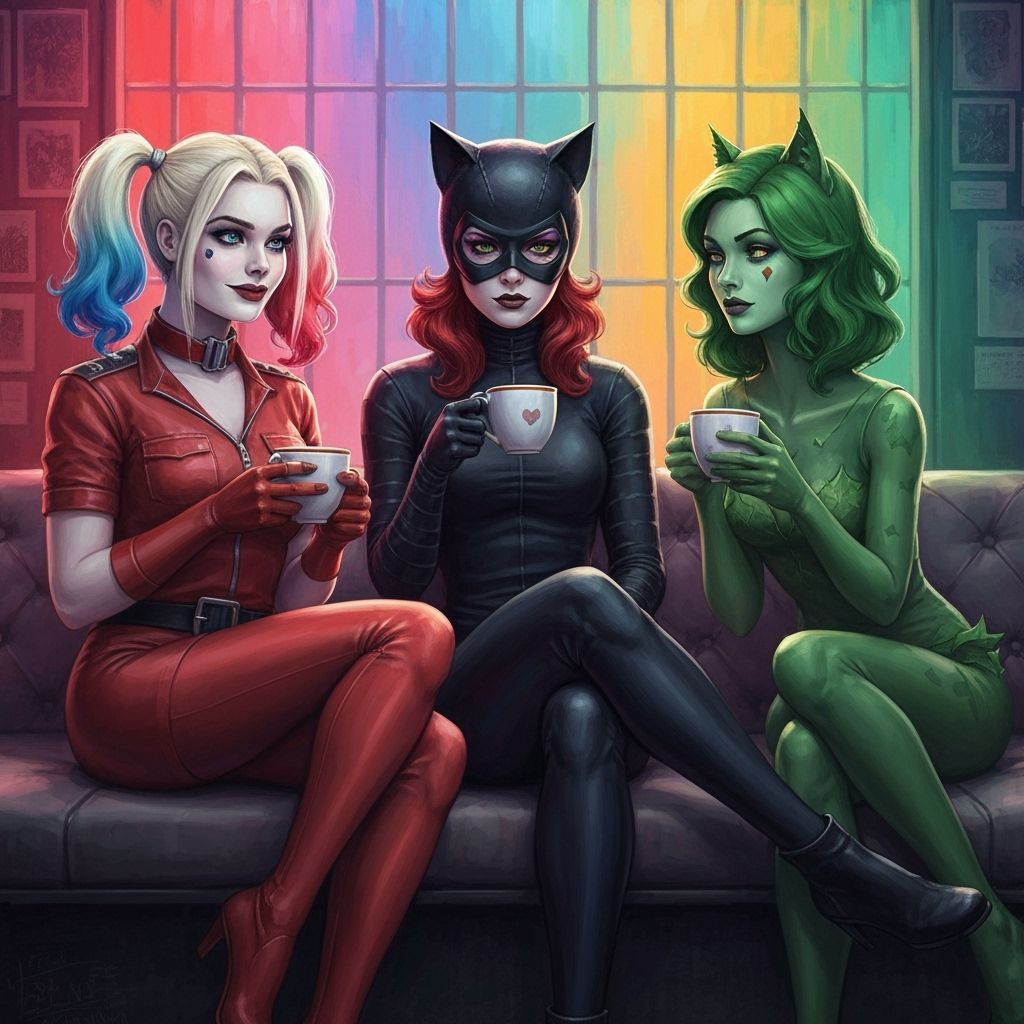 Villainous Trio Enjoys Coffee in Secret Hideout