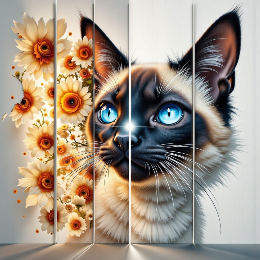 Siamese Vertical Wall Tile