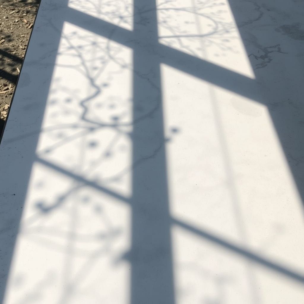 Abstract Resin Cast Shadows on Ground