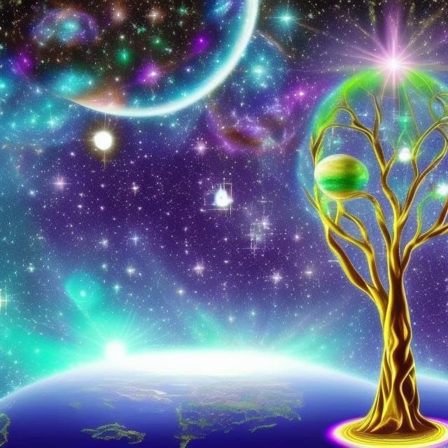 Radiant Tree of Love, Light, and Galactic Knowledge