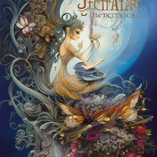 Ornate Fairytale Storybook Illustration in Sharp Focus