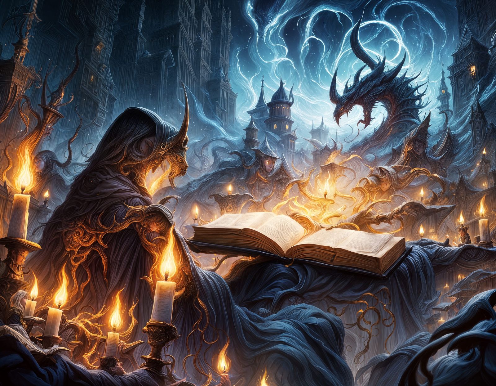 Mother Reads Magical Fantasy Tale to Son