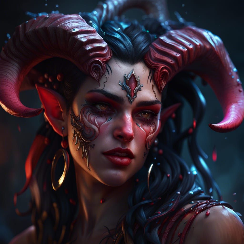 Lilith demon portrait