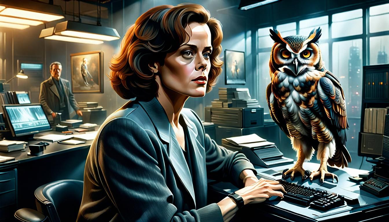 Sigourney Weaver as Rachel: Digital Matte Painting