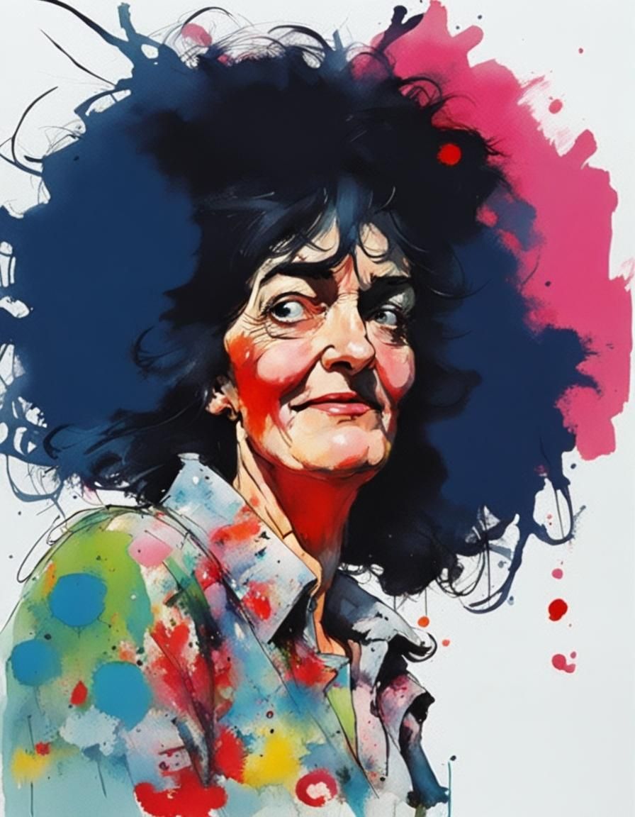 Whimsical Portrait of Rosie in Caricature Style