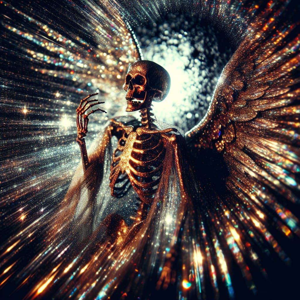 Radiant Angel of Death Collecting Souls