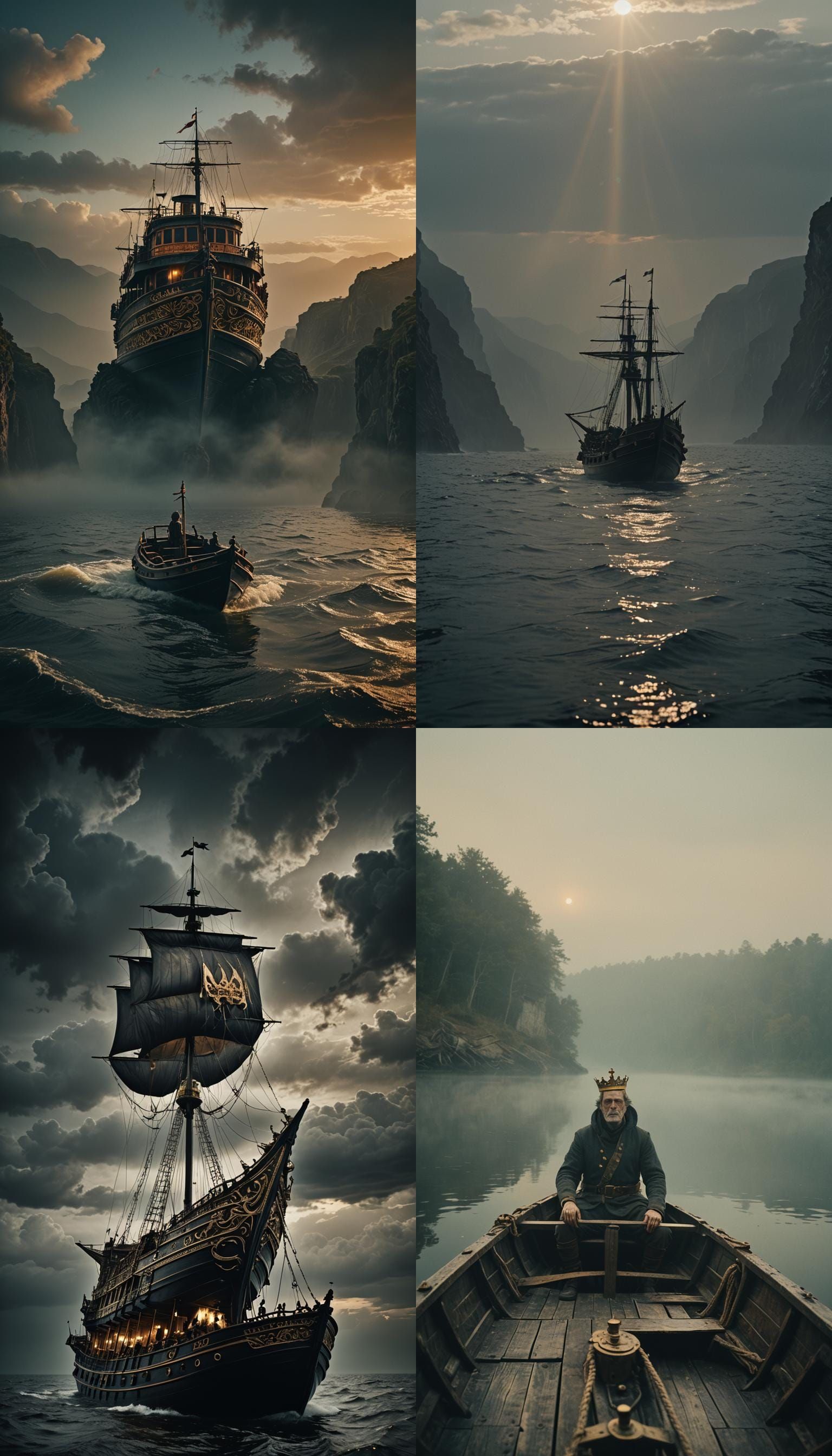 Sovereign's Boat Rocking Over the Abyss: Cinematic Still