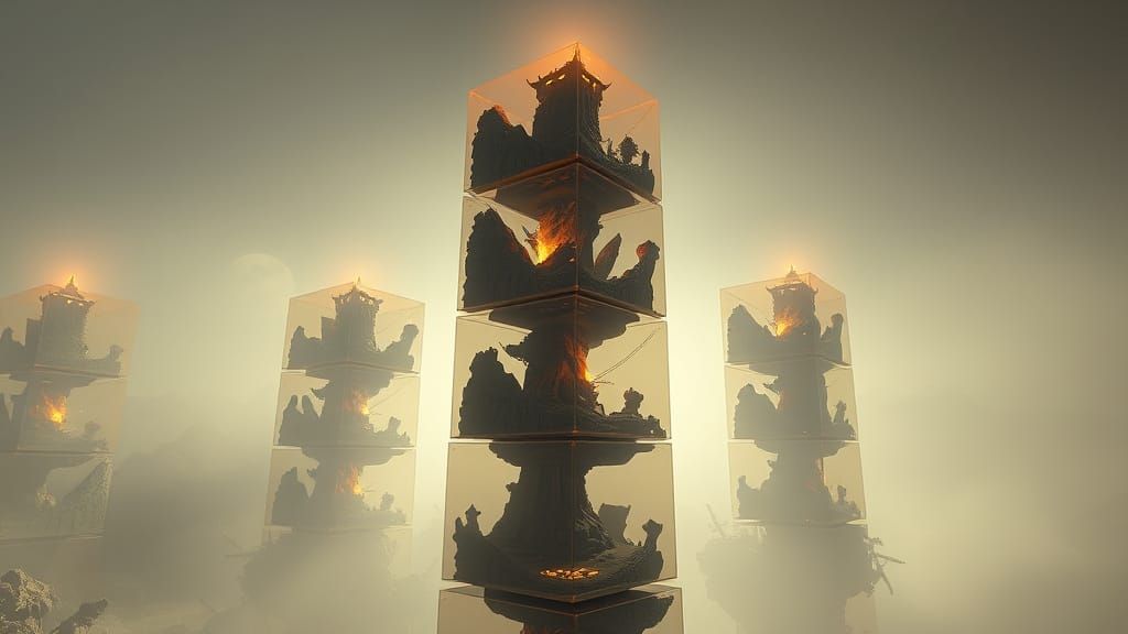 Epic 3D Cubes with Hyper Realistic Environments