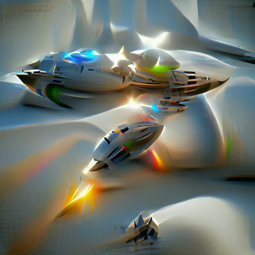 Starship Using Faster Than Light Travel in 8K