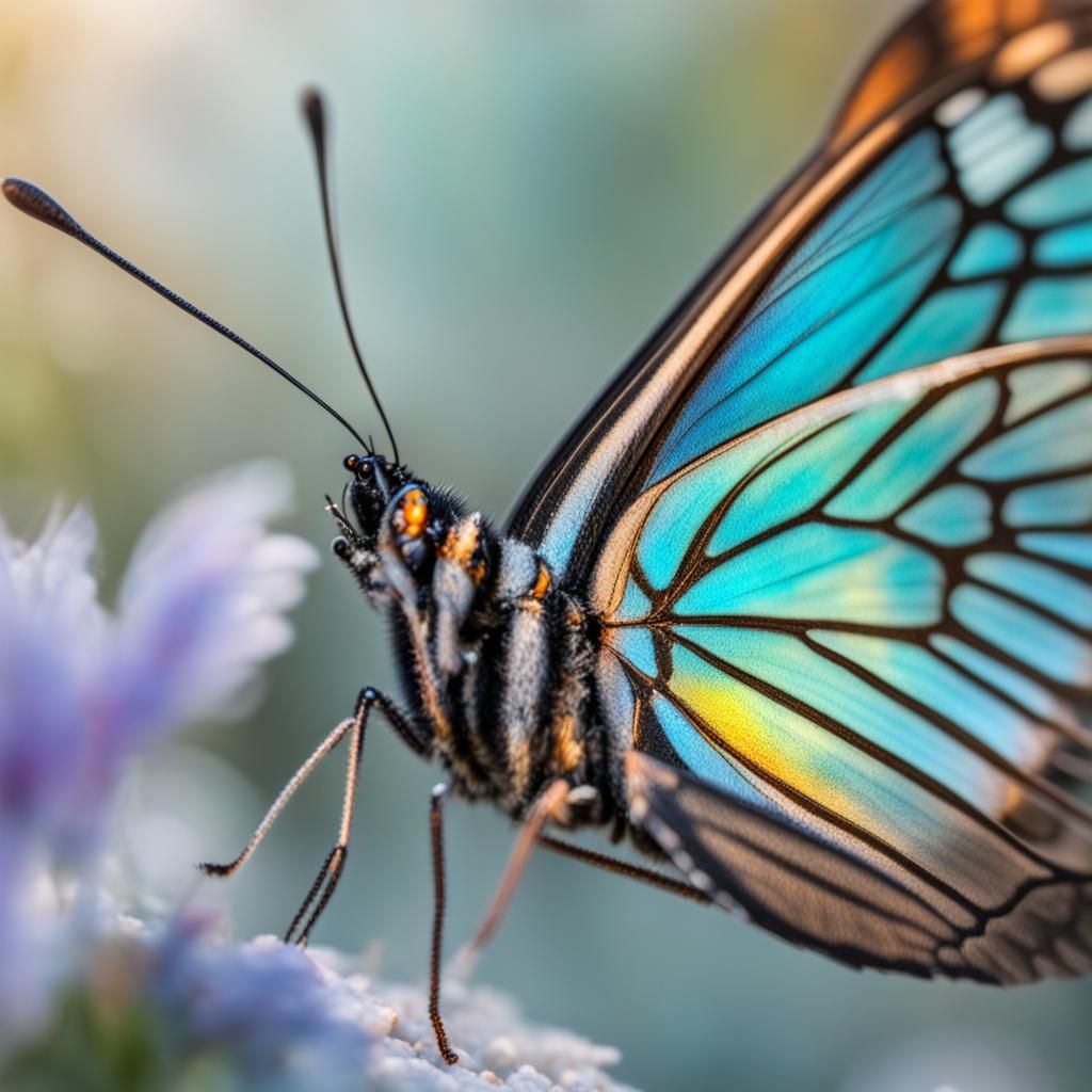 Holographic Butterfly Macro in 8K HDR