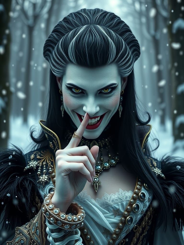 Cruella's Winter Silence: A Cinematic Portrait