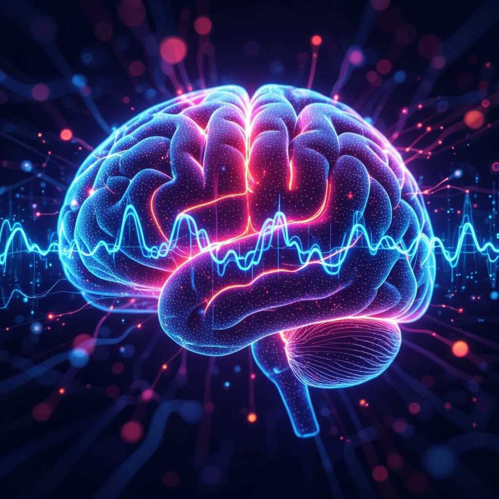 Glowing Neural Networks with Alpha Brain Waves