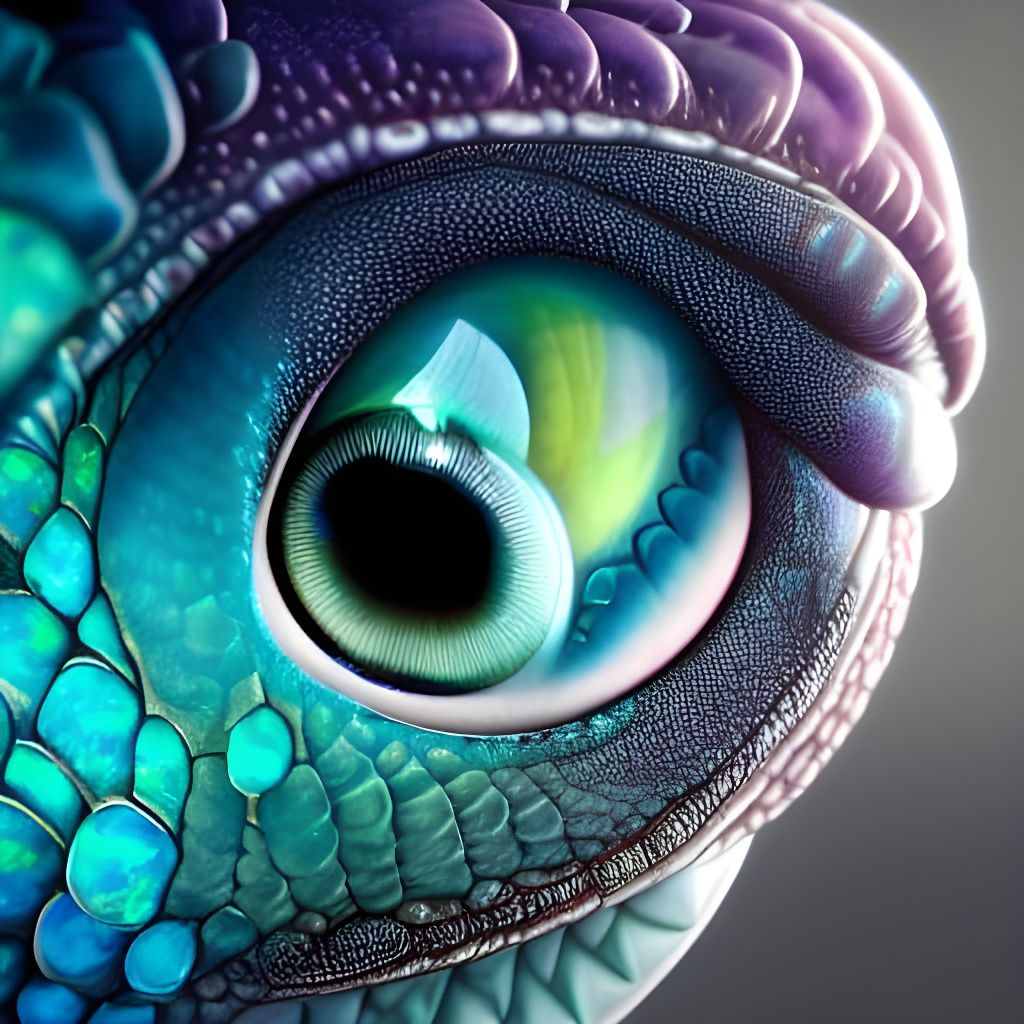 Dragon eye close-up