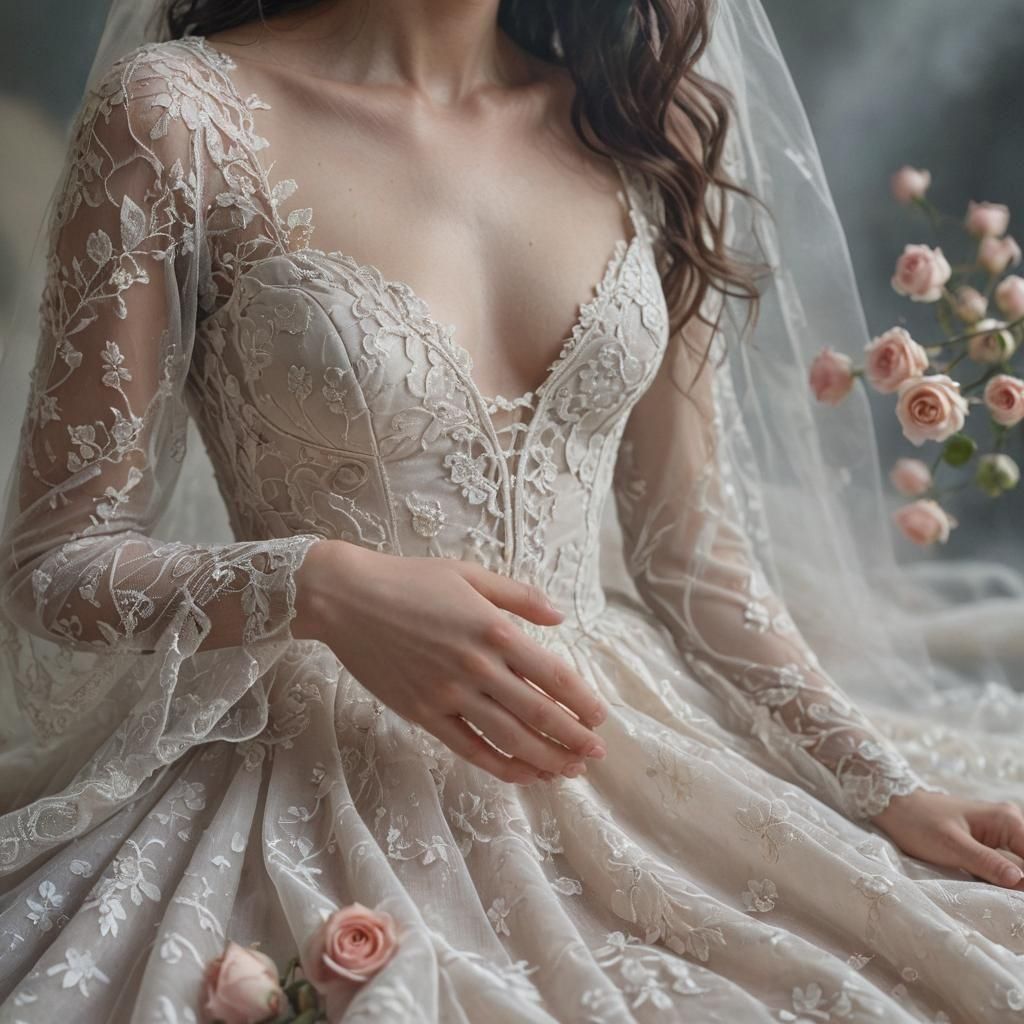 Photorealistic Vision of Longing and Femininity