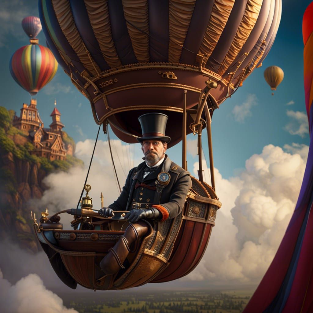 Phileas Fogg's Steampunk Aerial Adventure