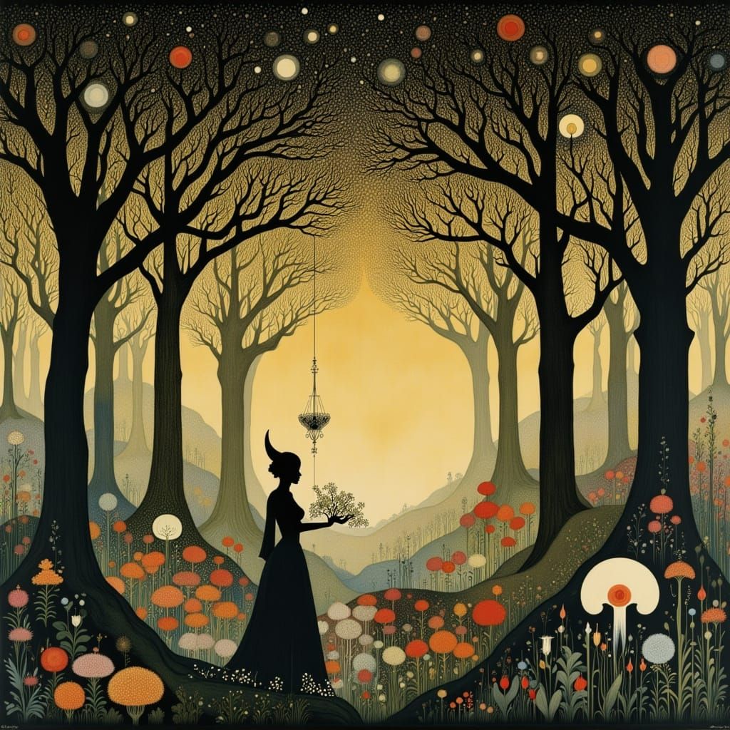 Magic Flute: Enchanting Silhouettes in Intricate Detail