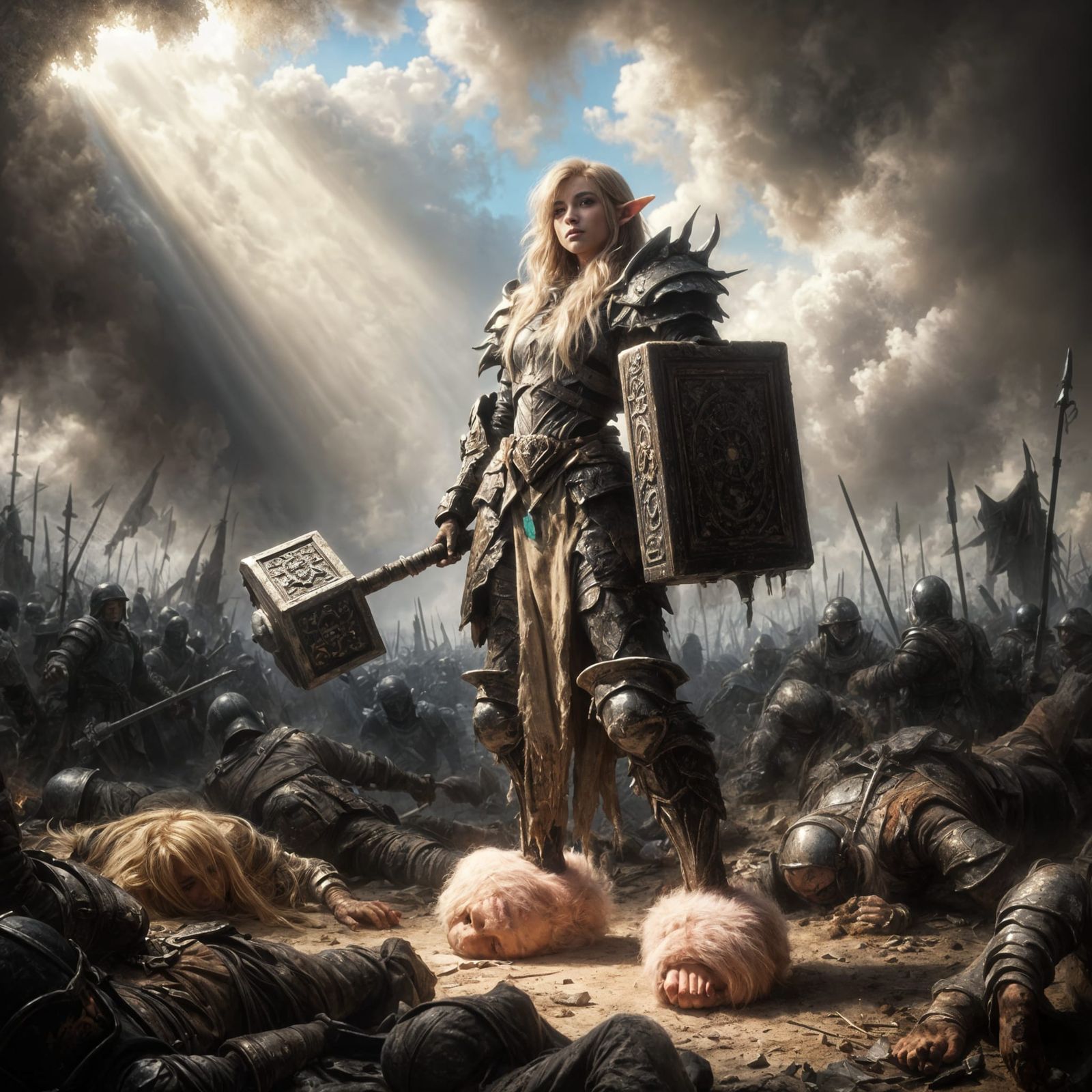 Medieval Warrior Goddess Triumphs in the Shadows