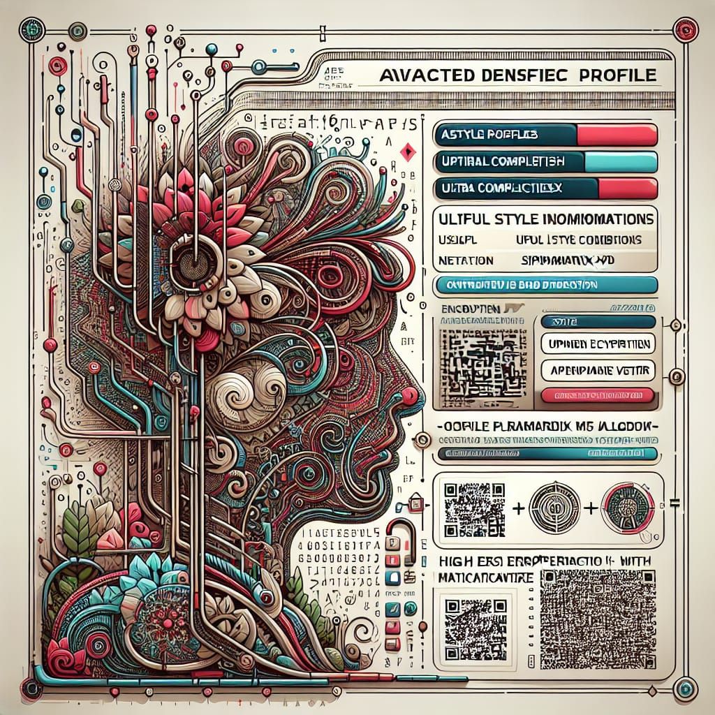 Encrypted JSON File with QR Barcode and Watermark