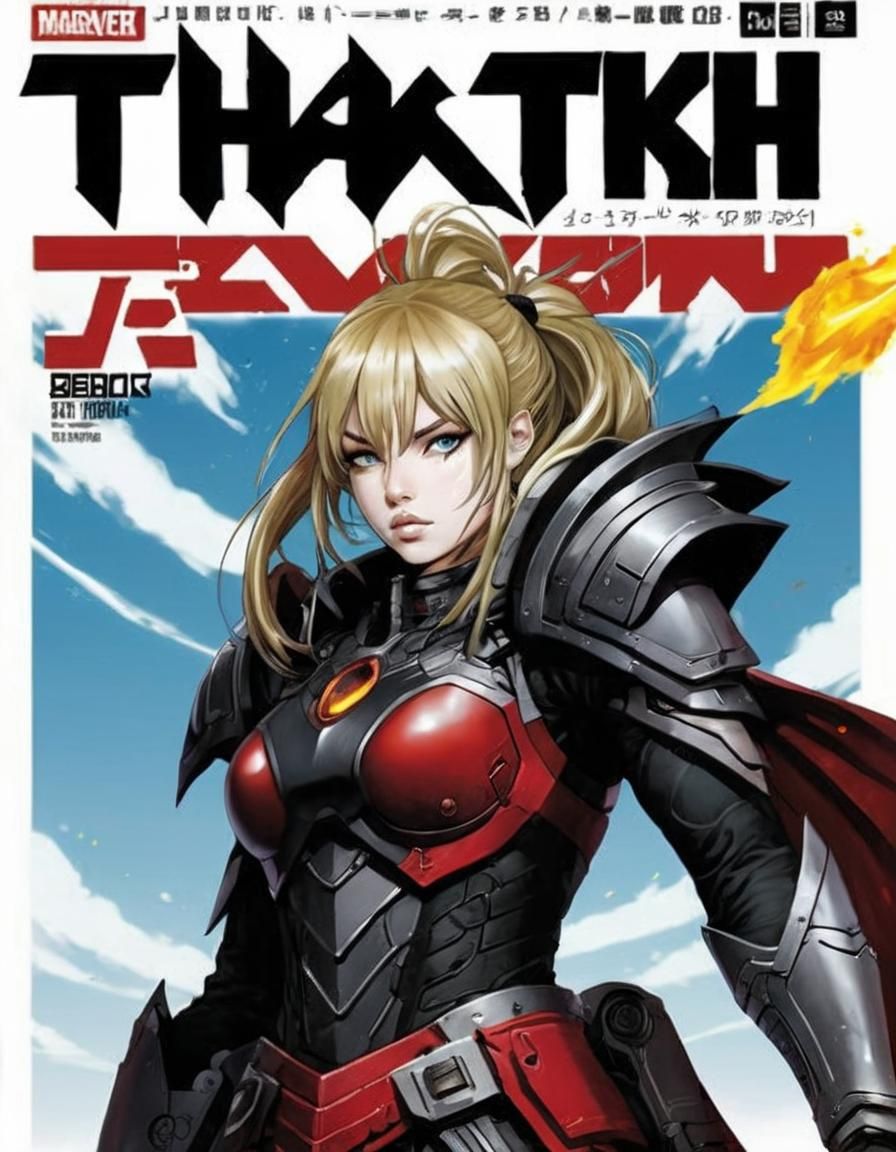 Comic Book Style Magazine Cover Art