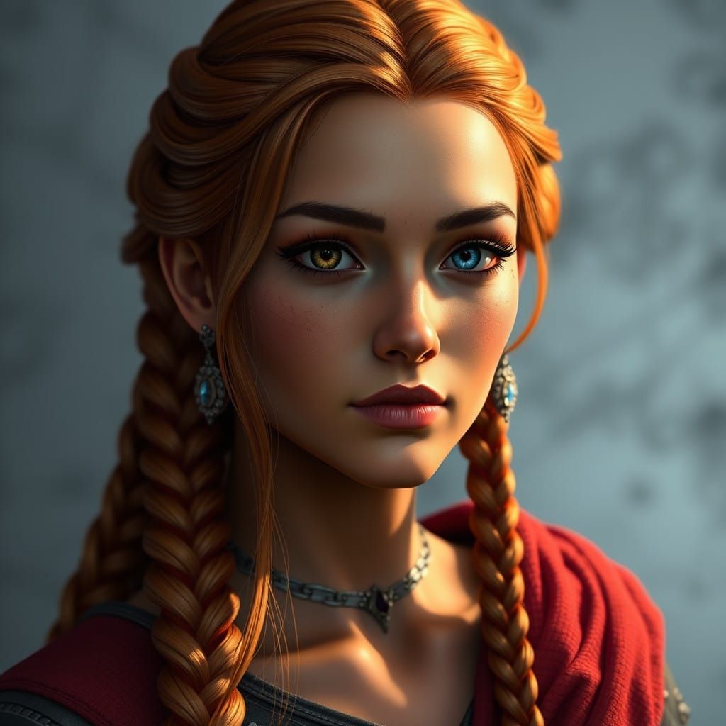 Ethereal Fantasy Portrait in Unreal Engine 5 Style