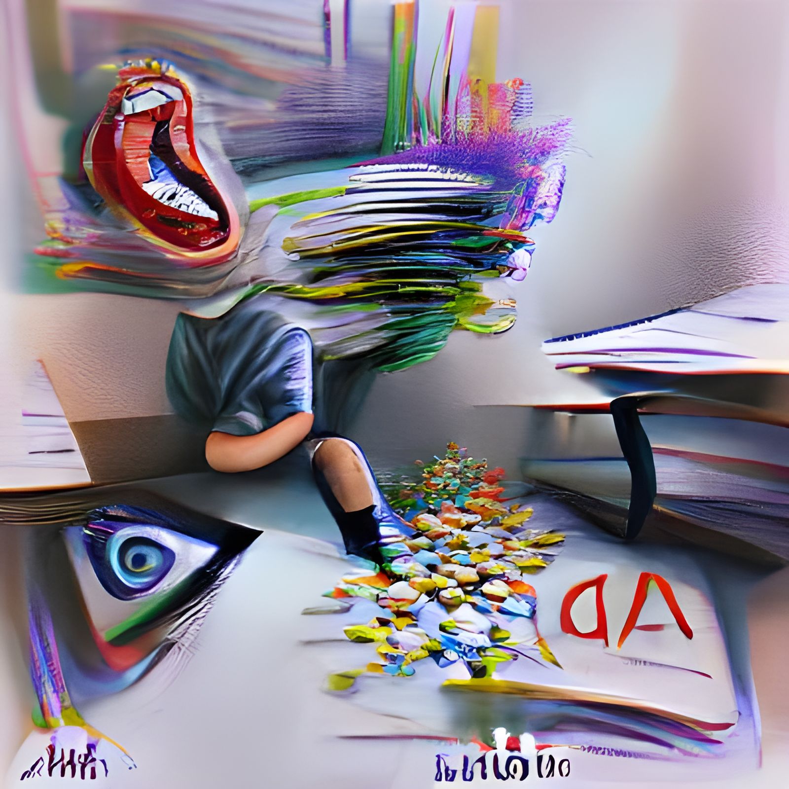 AI Generated Image of ADHD