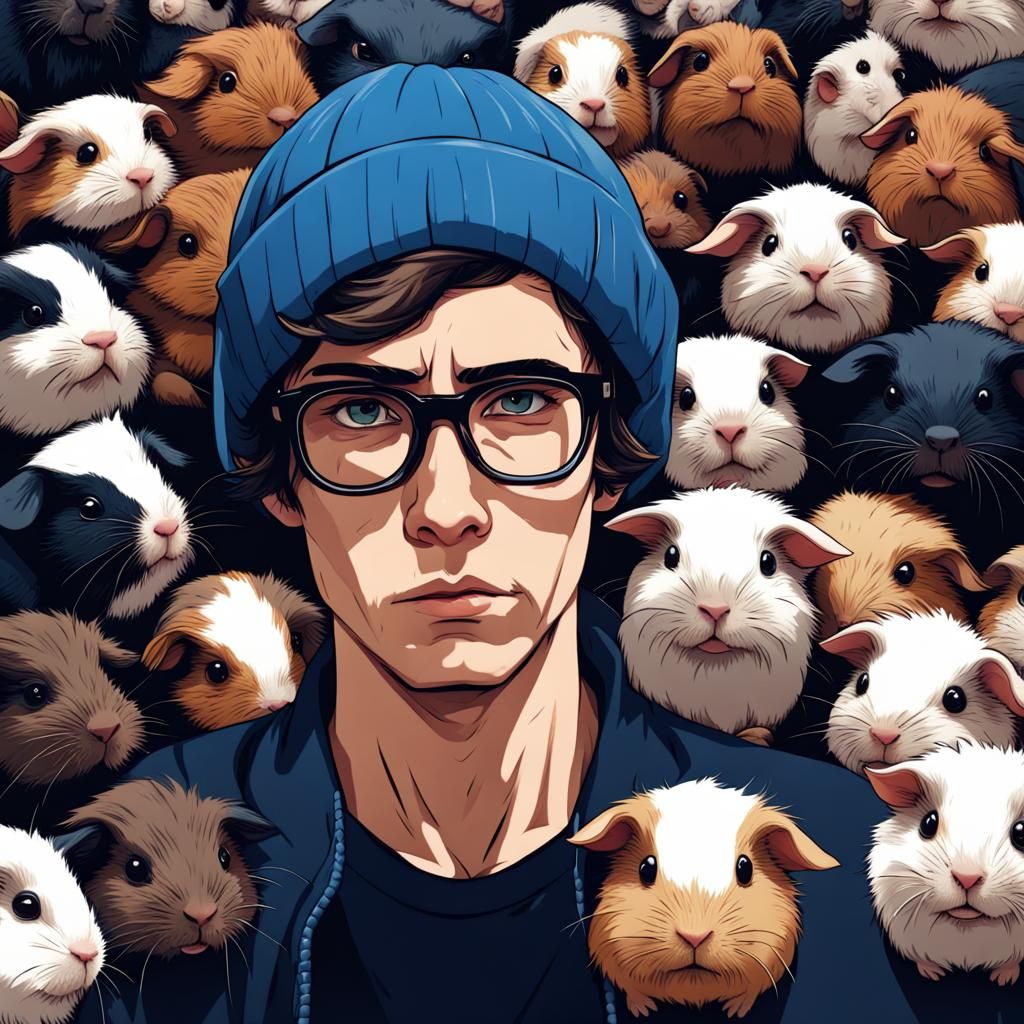 Gangster Guinea Pig Pile-Up: A Humorous Mashup