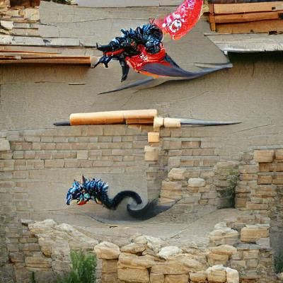 Ninja Dragon Digital Rendering