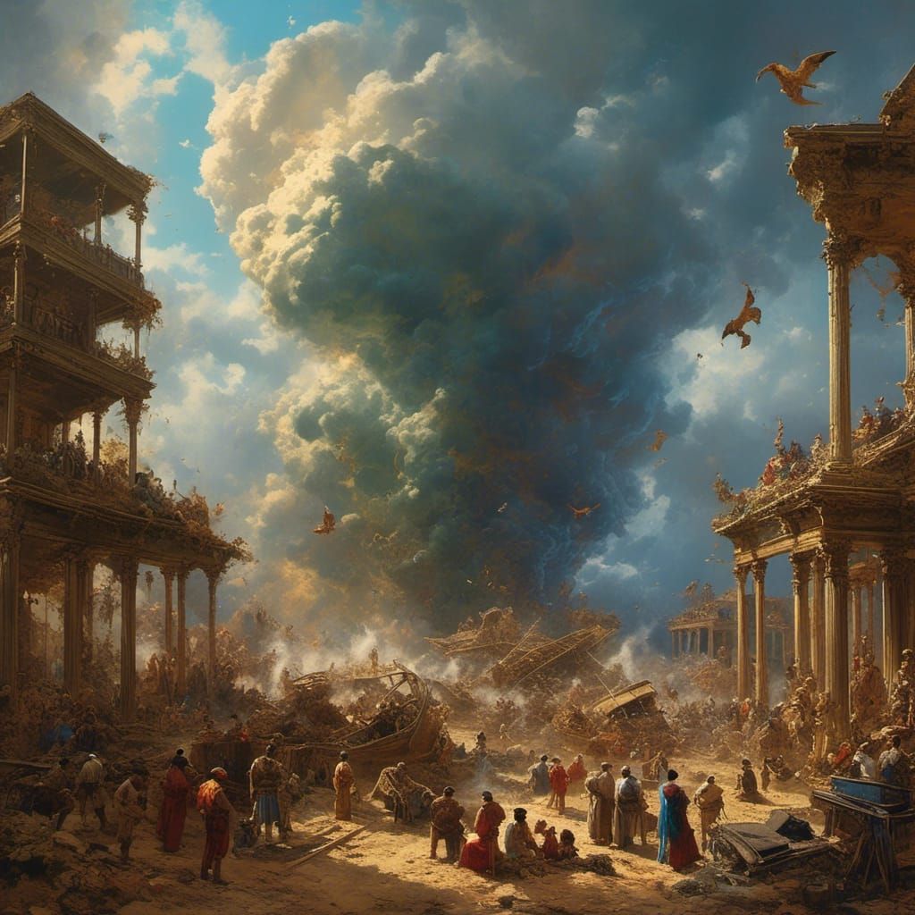 Skeleton Tornado on Tropical Beach