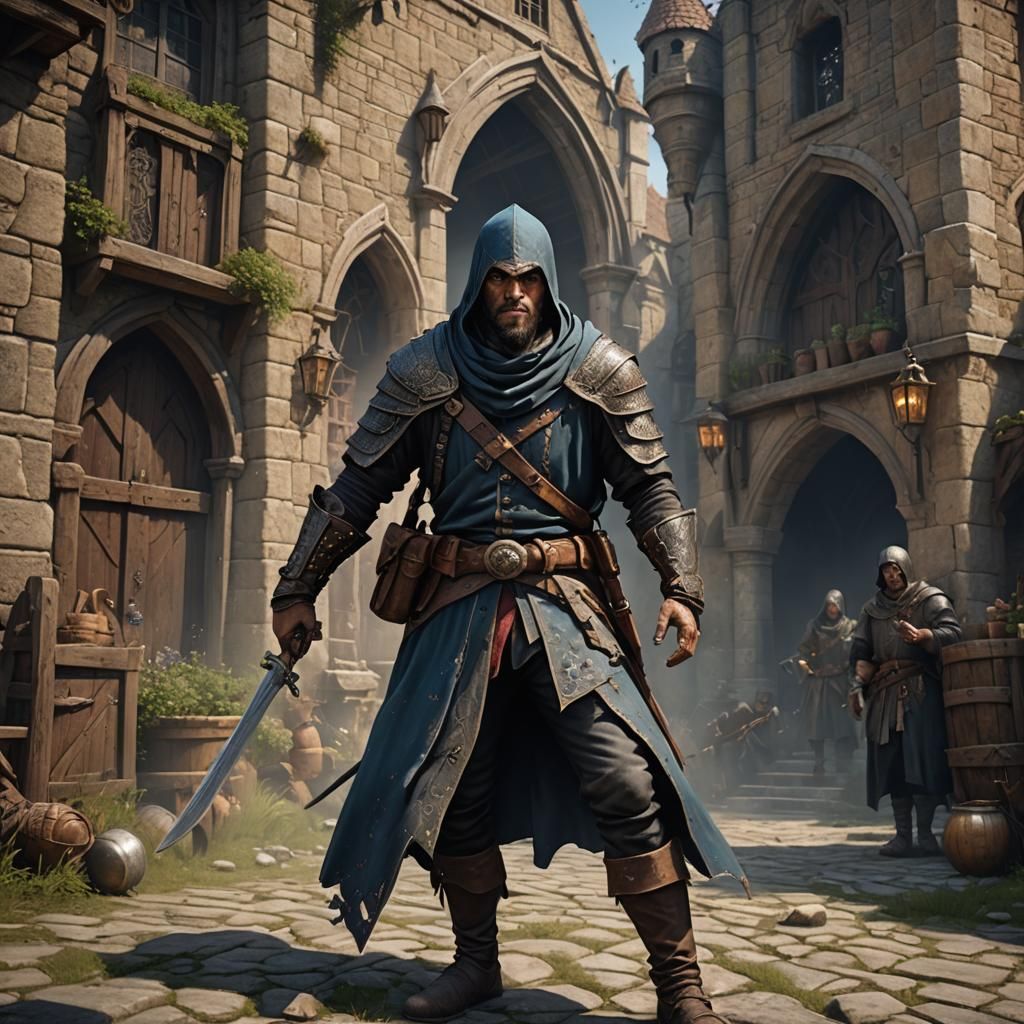 Medieval Bandit Character Concept Art